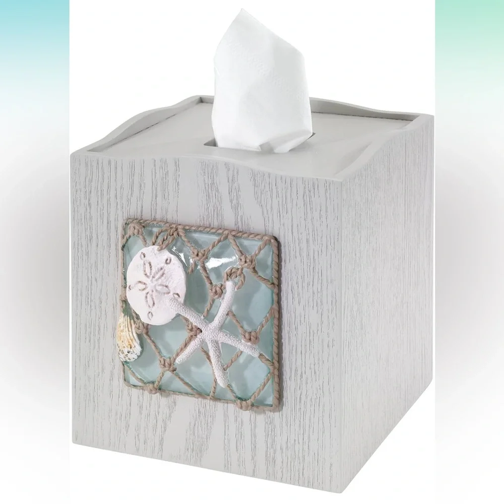 NWT Seaglass Tissue Box